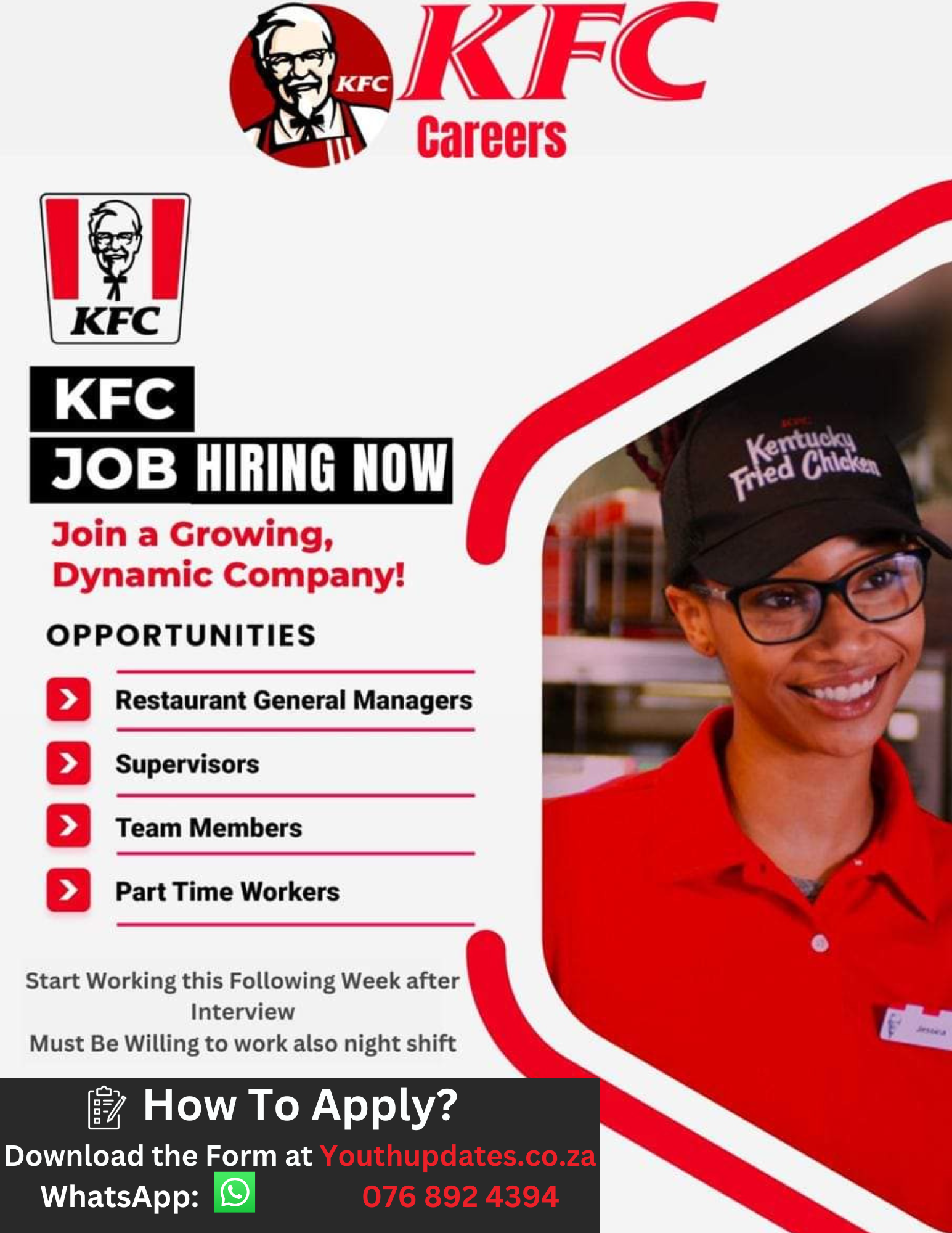 KFC Job Careers 2024 is Hiring YOUTH UPDATES