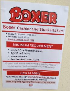 Careers At Boxer Superstore In South Africa 2024-2025