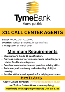 JOB CAREERS FOR TYMEBANK 2024
