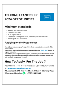 Exploring Telkom Learnerships in South Africa for 2024