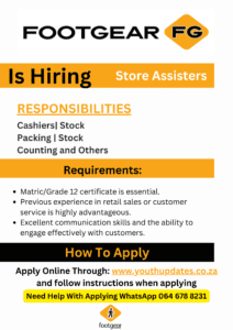 Job Careers For Footgear 2024
