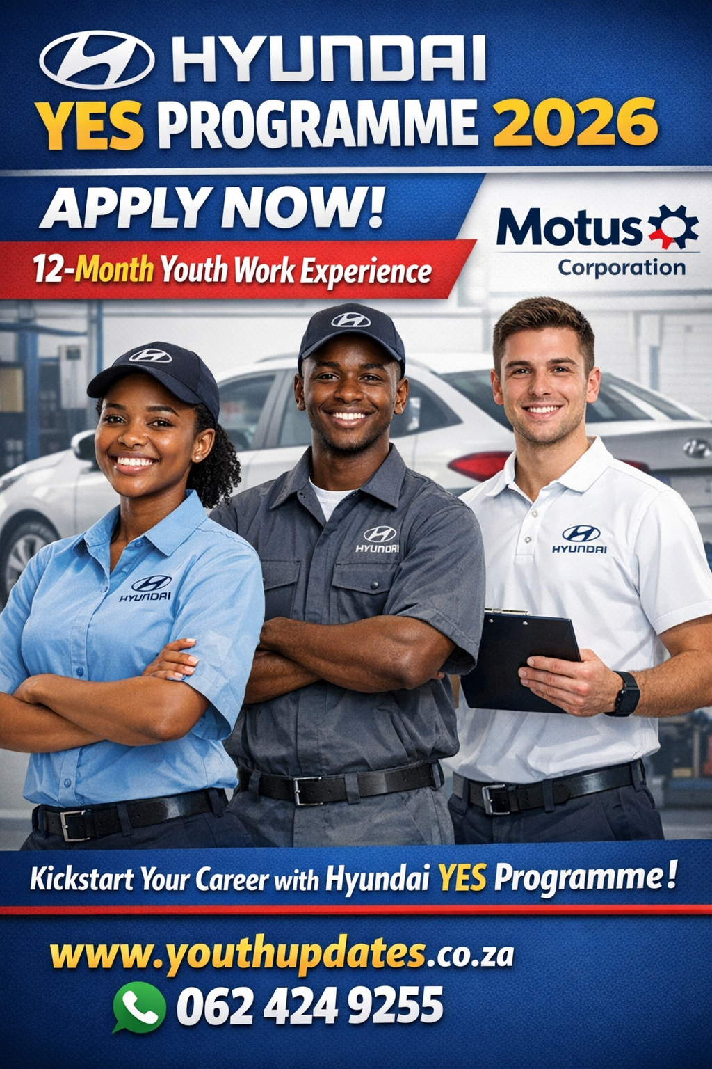 Hyundai YES Programme 2026 – Apply for 12-Month Youth Work Experience (Motus Corporation)