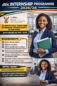 dtic Internship Programme 2026/28 – 24-Month