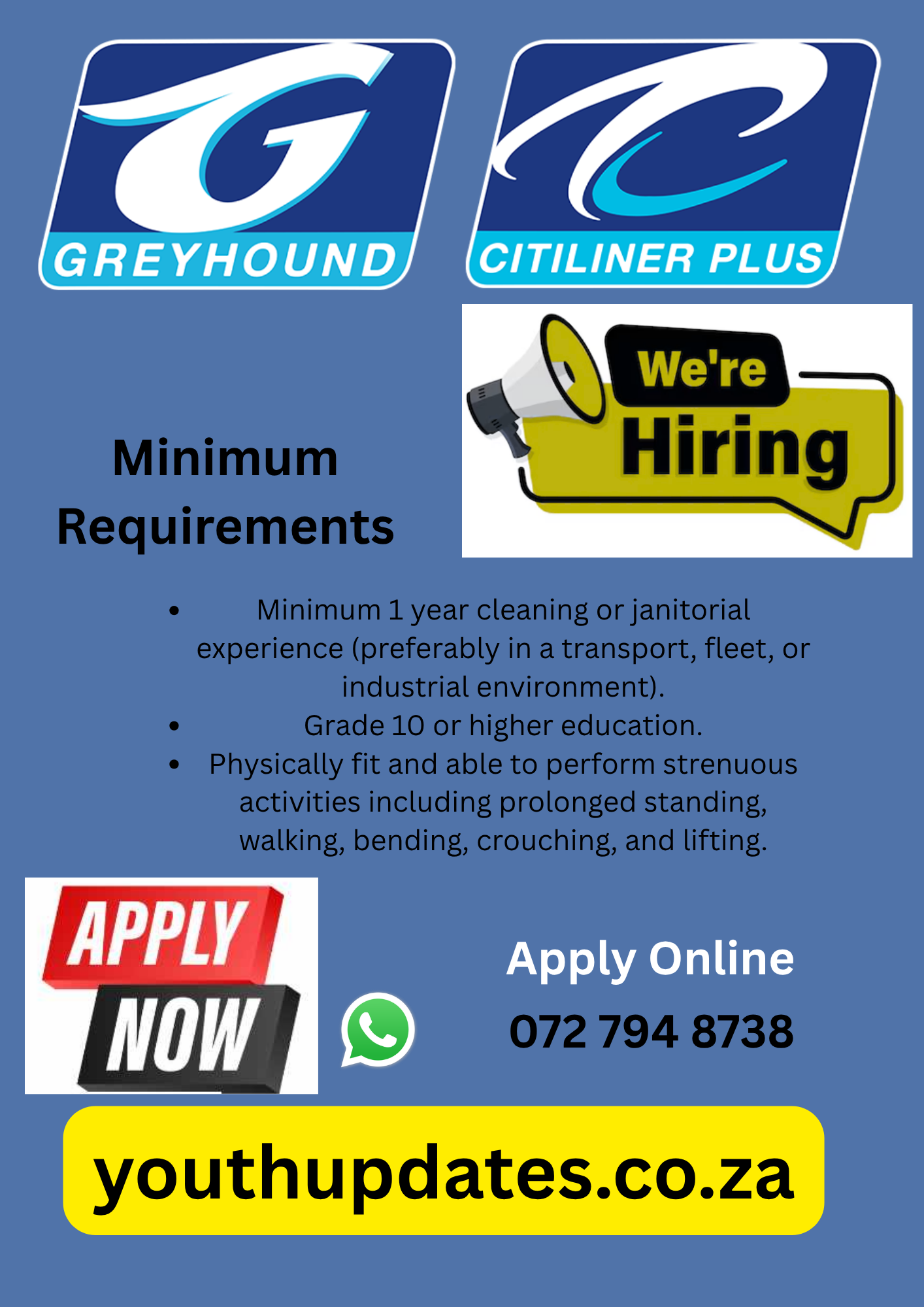 Bus Cleaner Vacancy – Permanent Position in Johannesburg, Gauteng | Apply Now 2026