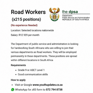 Road Workers and Road Operators Jobs in Mpumalanga (X73 Posts)