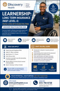 Learnership: Long Term Insurance (PWD) | Discovery Health 2026
