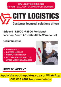 City Logistics Jobs 2026