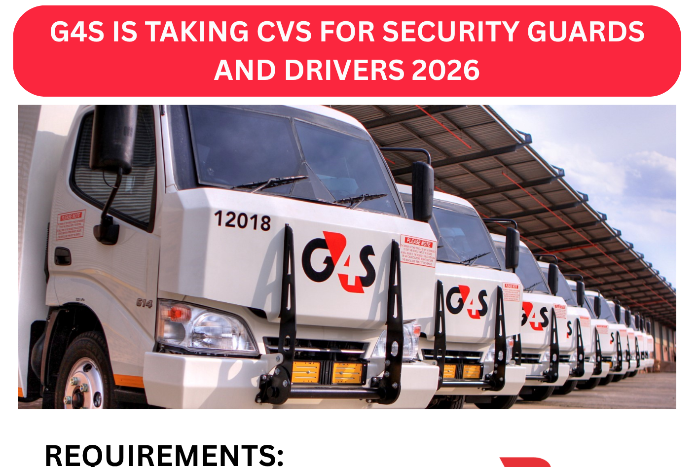 G4S Security and Driver Vacancies 2026: Apply for G4S Jobs in South Africa